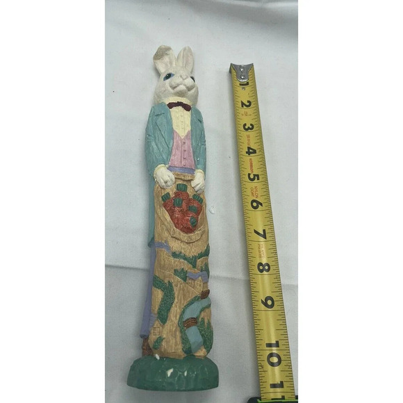 Vintage 12” Easter Bunny Figurine Chris/ Carrots Bunny Pencil ABC # 16870 - Picture 8 of 15